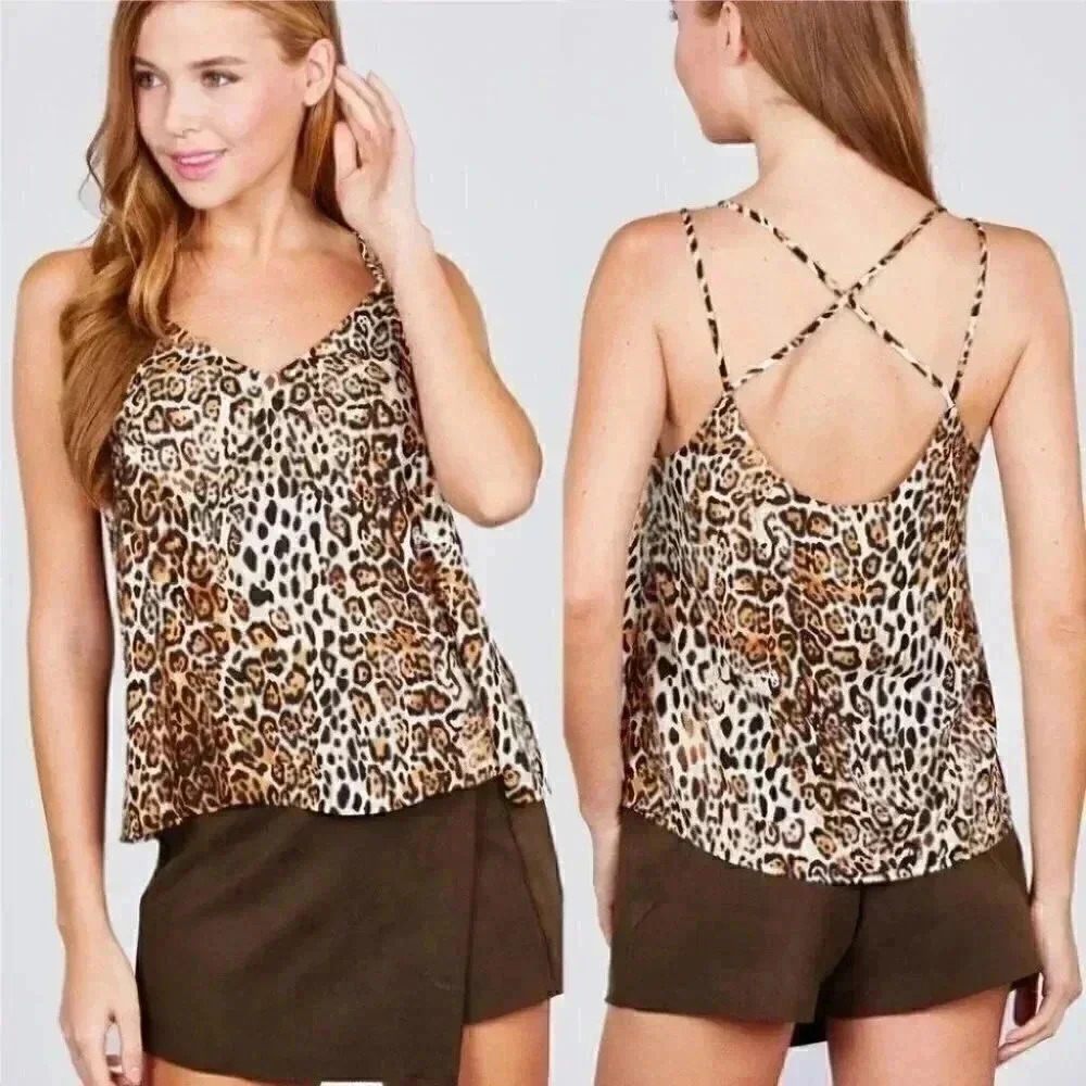 Leopard Cami Top